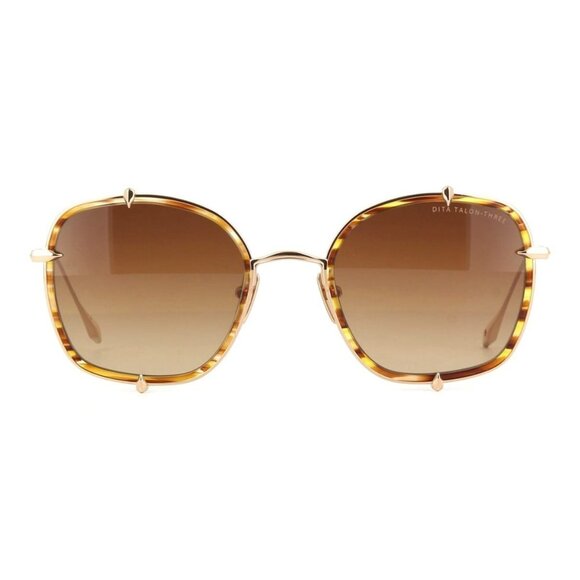 New DITA Talon Three Gold Square DTS 442 03 Sunglasses Women - Picture 2 of 4